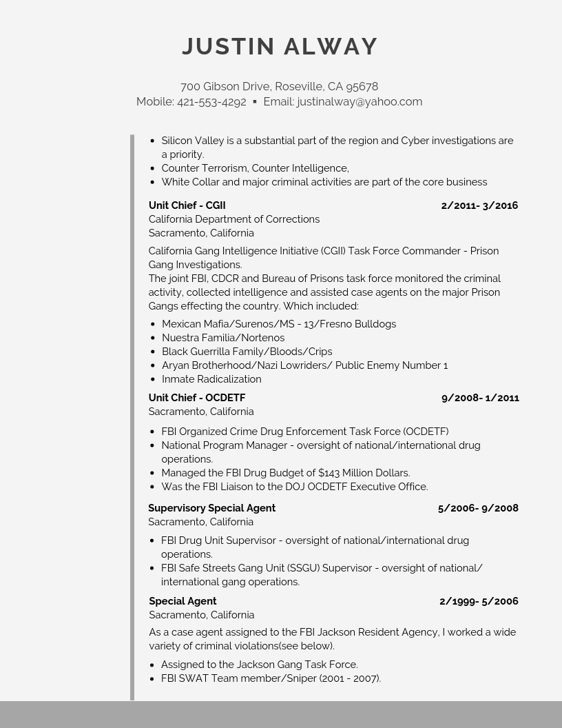 fbi-agent-resume-template-invitation-template-ideas