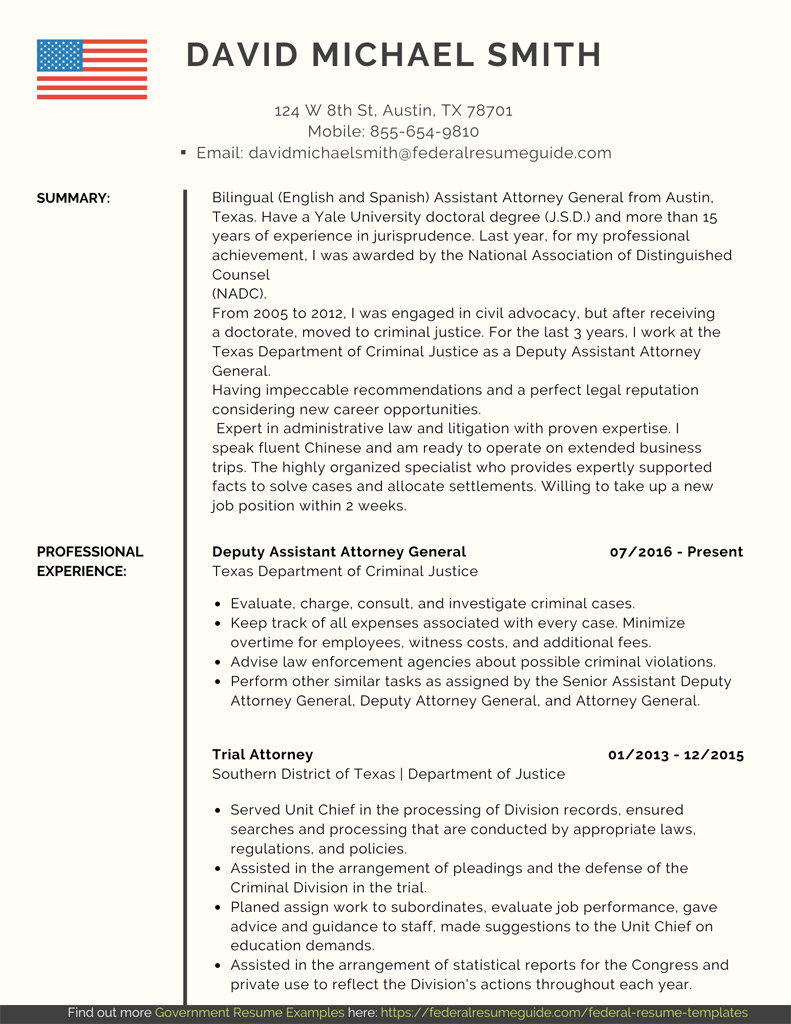 Legal Resume Template Word