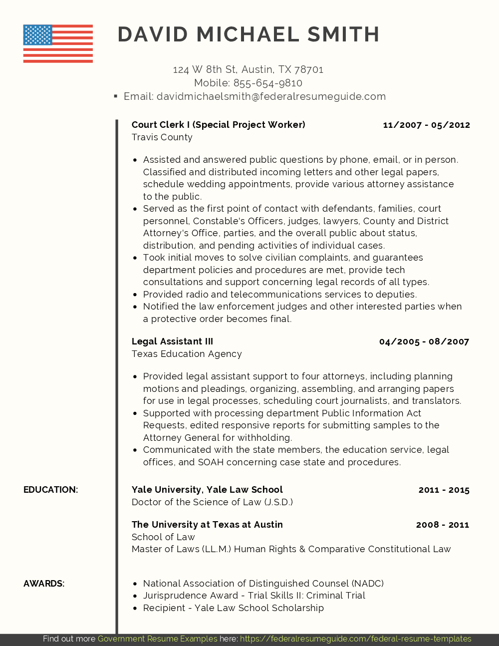 Attorney Resume Template Word